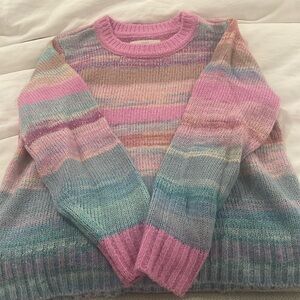 Loft, colorful sweater, size L